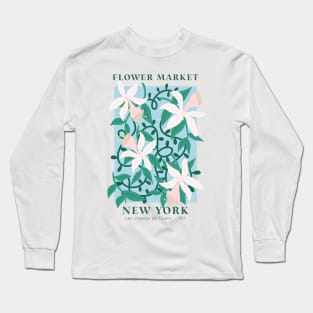 New York City Flower Market - White Lillies Long Sleeve T-Shirt